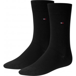 Tommy Hilfiger Κάλτσες Μαύρες 2 ζευγάρια 