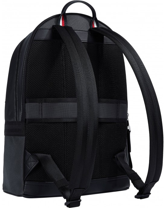 Tommy Hilfiger Elevated Nylon Backpack Black 7261 Tommy Hilfiger Elevated Nylon Backpack Black 7261