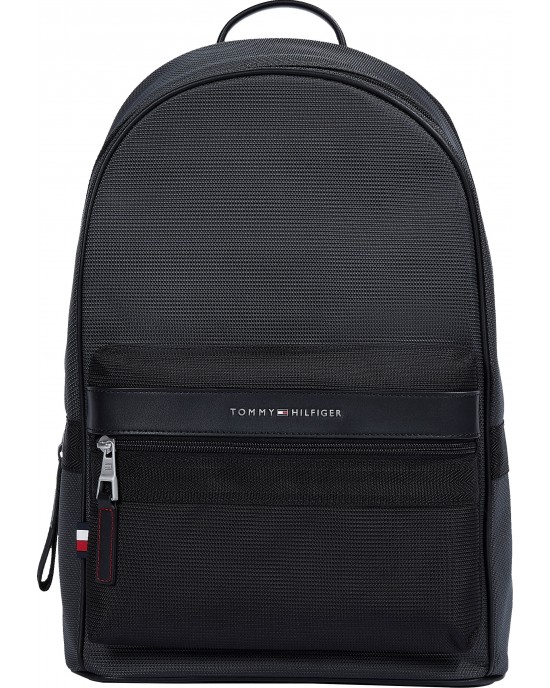 Tommy Hilfiger Elevated Nylon Backpack Black 7261 Tommy Hilfiger Elevated Nylon Backpack Black 7261