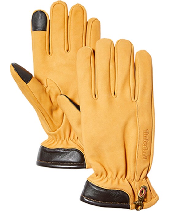 Timberland Ανδρικά Δερμάτινα Γάντια TB0A1EMN231 Κίτρινα