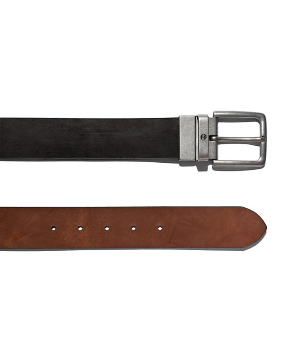 Reversible Leather Belt for Men in Black/Brown