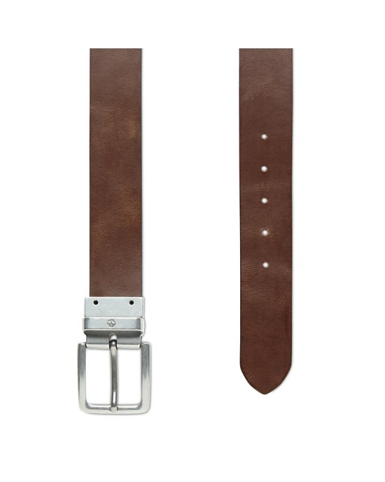 Reversible Leather Belt for Men in Black/Brown