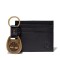 Leather Card Holder & Keyring Gift Set for Men in Black