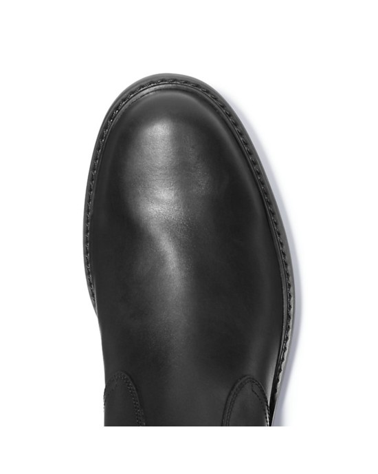 Timberland Ανδρικά Δερμάτινα Παπούτσια TB05551R001 Μαύρα
