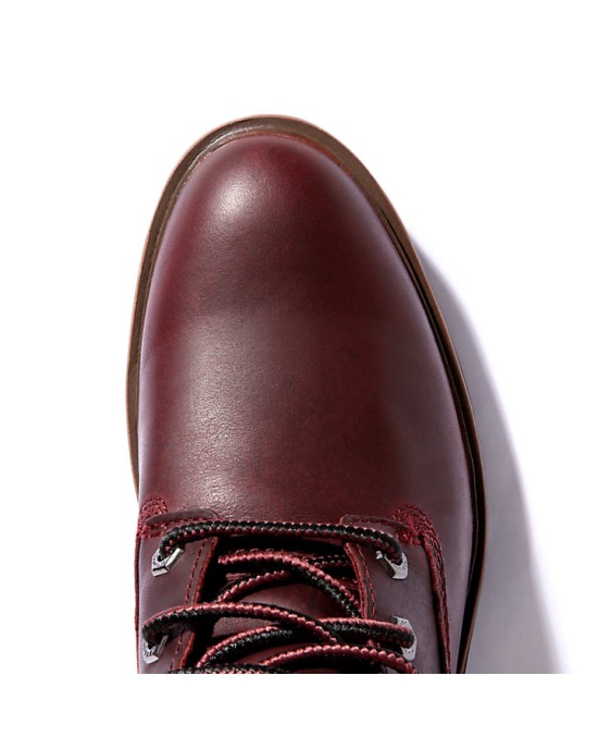 London Square 6 Inch Boot for Women in Burgundy