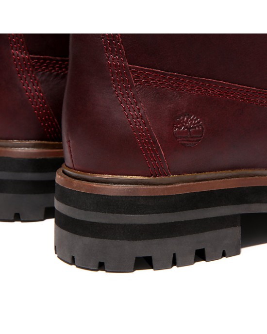 London Square 6 Inch Boot for Women in Burgundy
