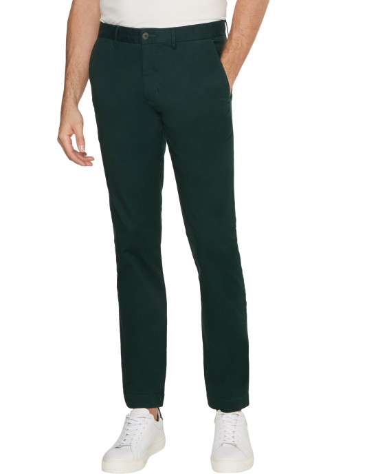 Tommy Hilfiger Παντελόνι Υφασμάτινο Σκούρο Πράσινο (MW0MW26619)