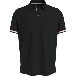 Tommy Hilfiger Polo Shirt Μαύρο με λεπτομέριες 23960