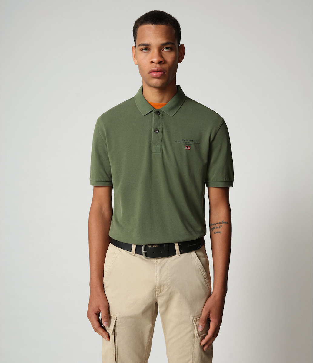 Napapijri Polo Shirt Olive Green NP0A4FA
