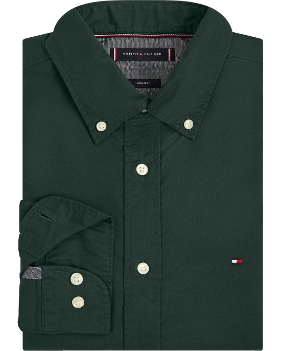 Tommy Hilfiger Natural Soft Solid Rf Shirt Dark Green (MW0MW28320)