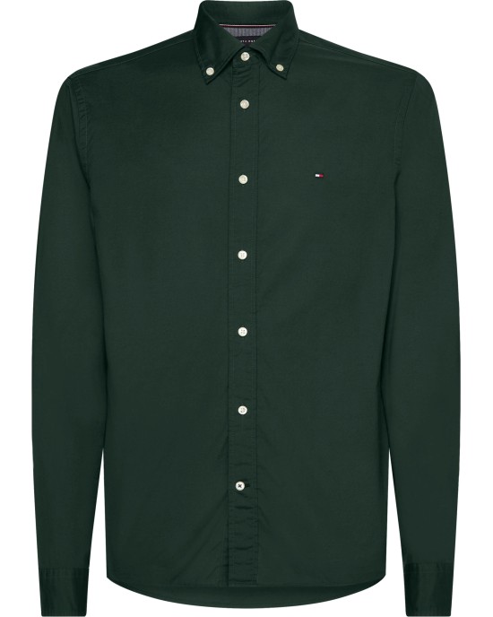 Tommy Hilfiger Natural Soft Solid Rf Shirt Dark Green (MW0MW28320)