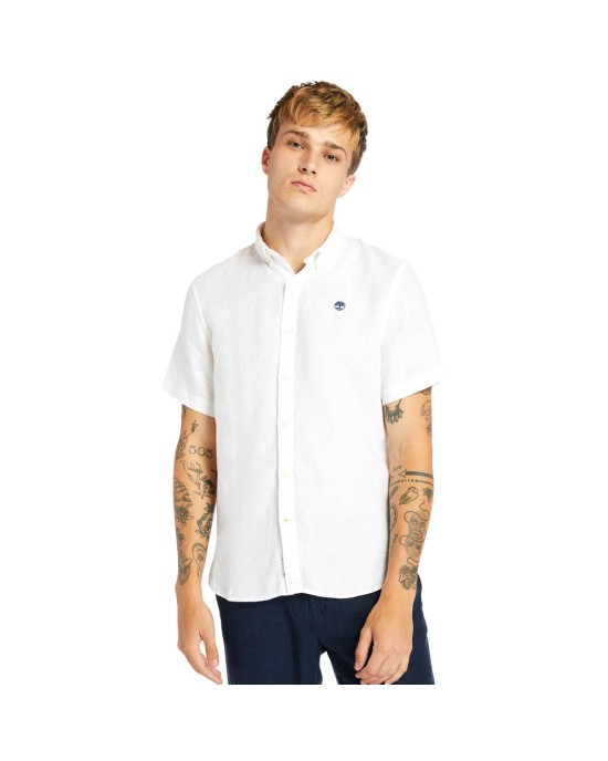 Timberland Linen Shirt TB0A2DCC100 White