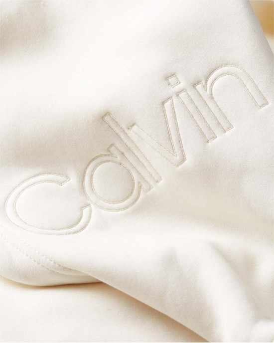 Calvin Klein Φούτερ Με Κουκούλα Μπεζ K10K107702 Calvin Klein Φούτερ Με Κουκούλα Μπεζ K10K107702