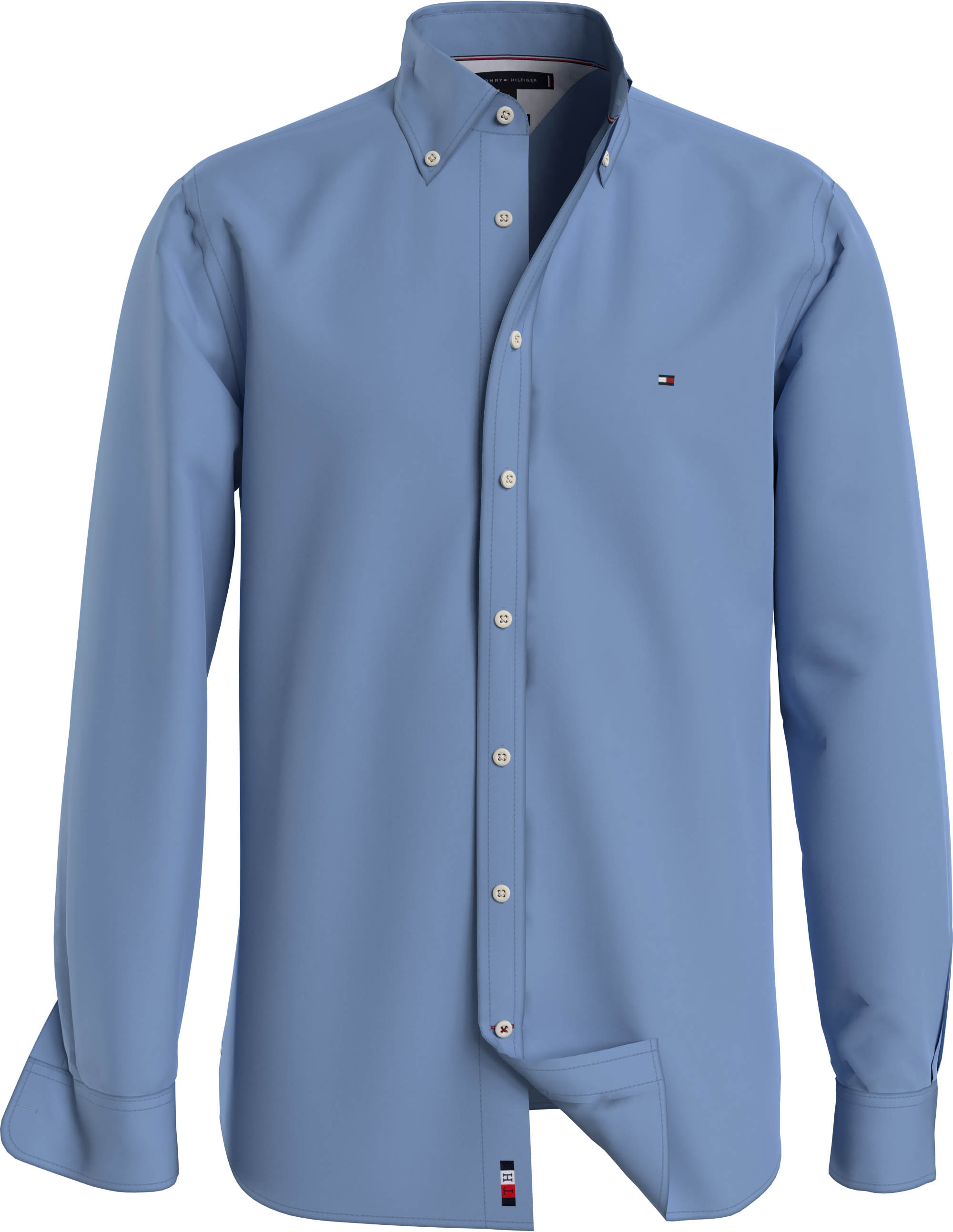 Tommy Hilfiger Natural Soft Blue (MW0MW28320) Light Shirt Rf Solid